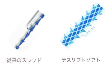 従来のスレッド テスリフトソフト